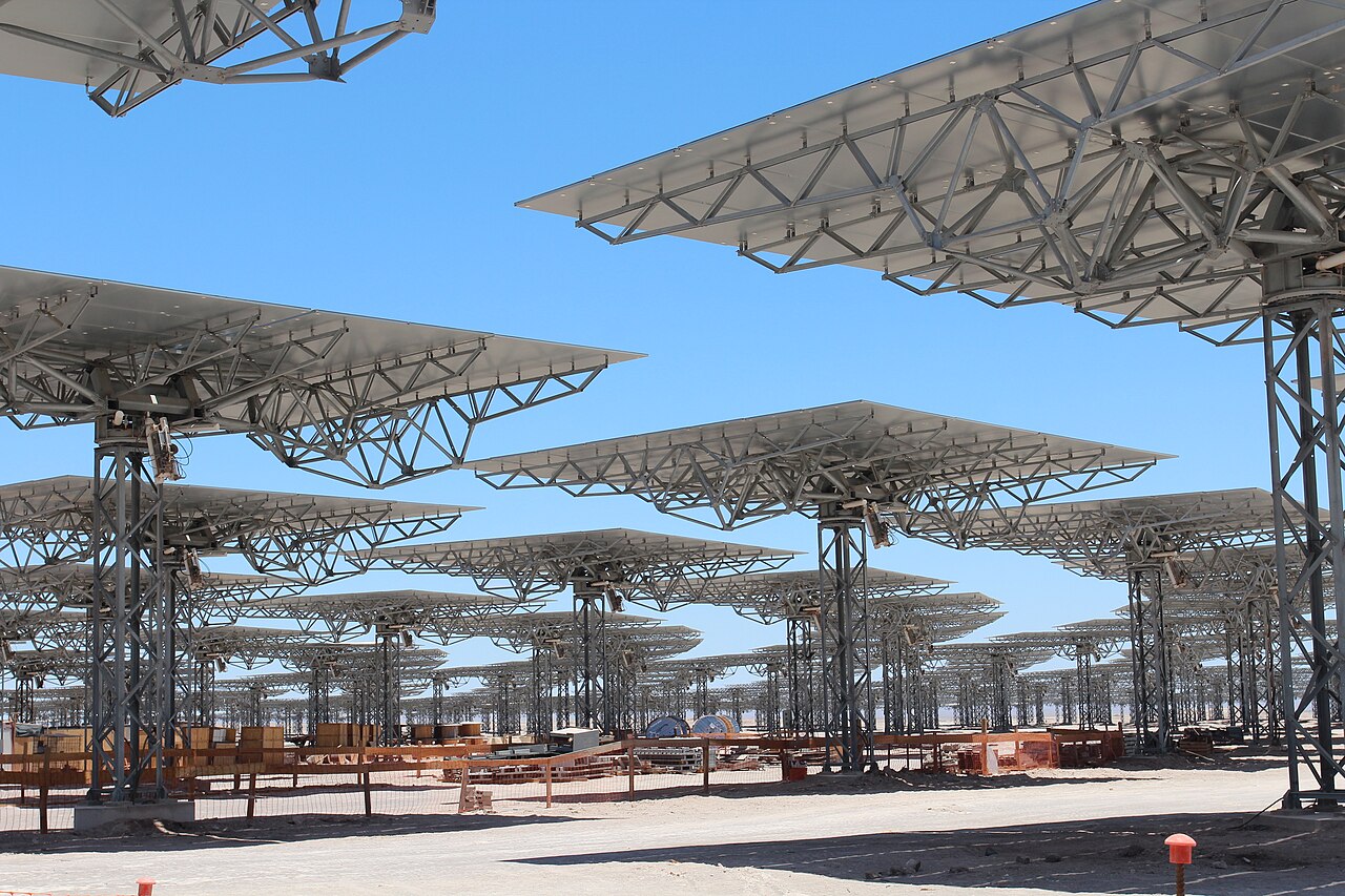 Utility-scale solar installation at a remote mining site